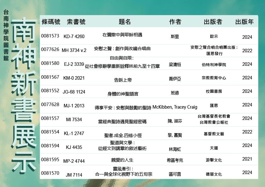 2025.0.4.14-04.25新書展示(3/3)